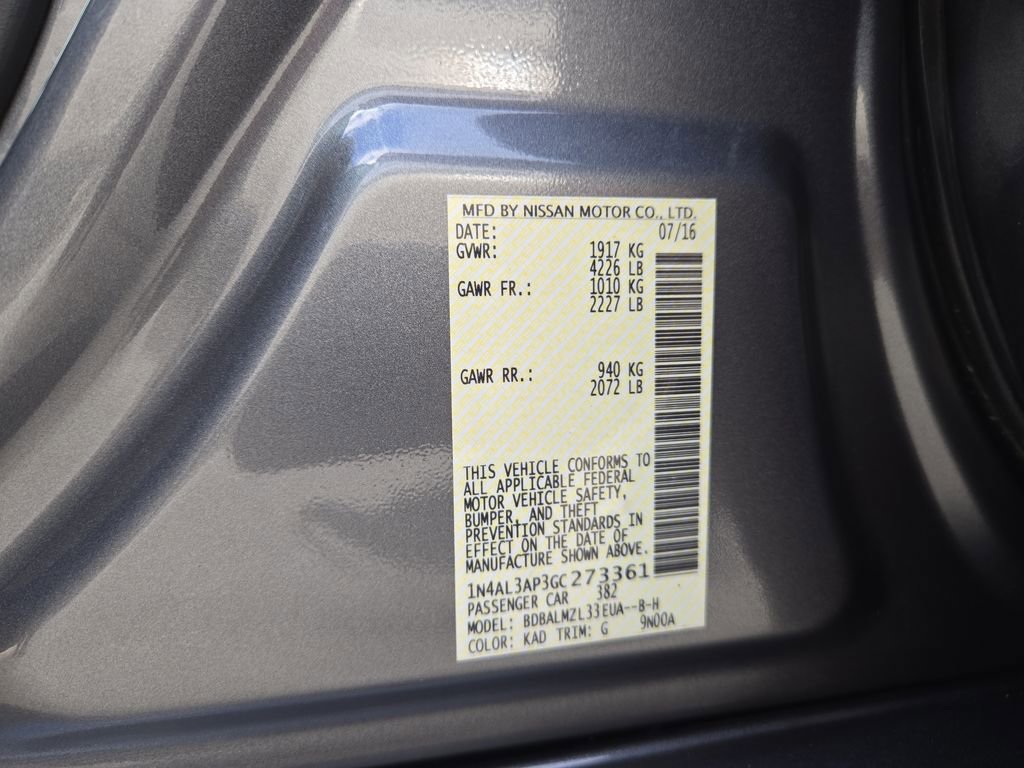 Used 2016 Nissan Altima 2.5 SV w/ Convenience Package image 31