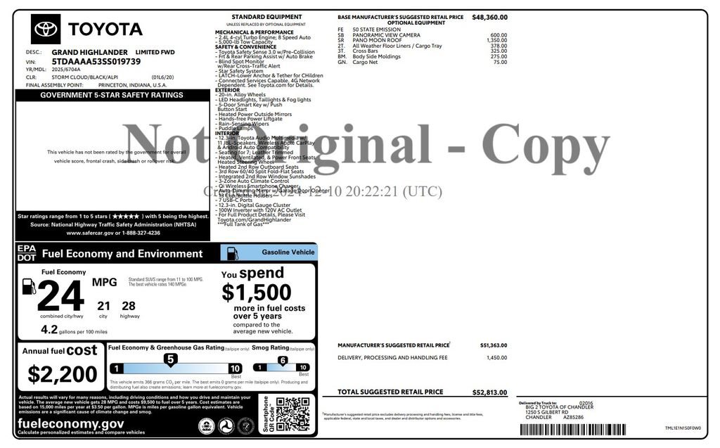 Used 2025 Toyota Grand Highlander FWD image 4