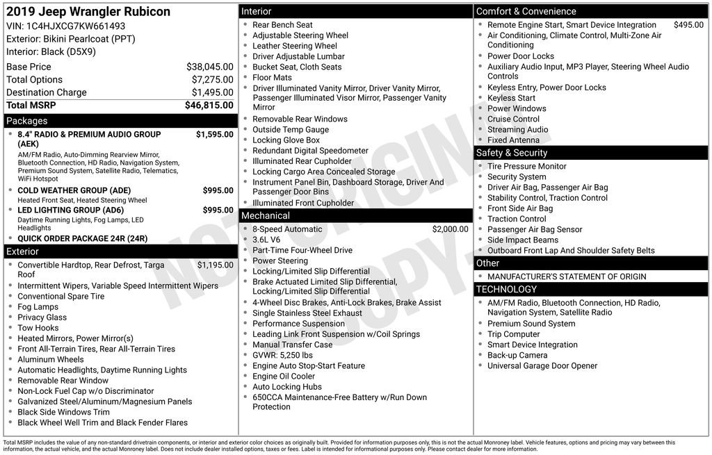 Used 2019 Jeep Wrangler Rubicon image 15