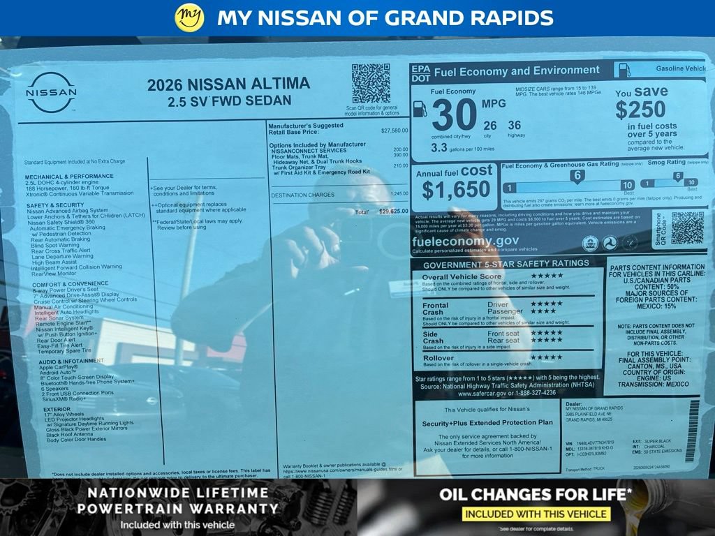 New 2026 Nissan Altima 2.5 SV FWD image 11