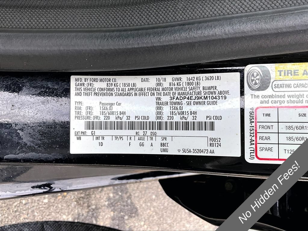 Used 2019 Ford Fiesta SE FWD image 30