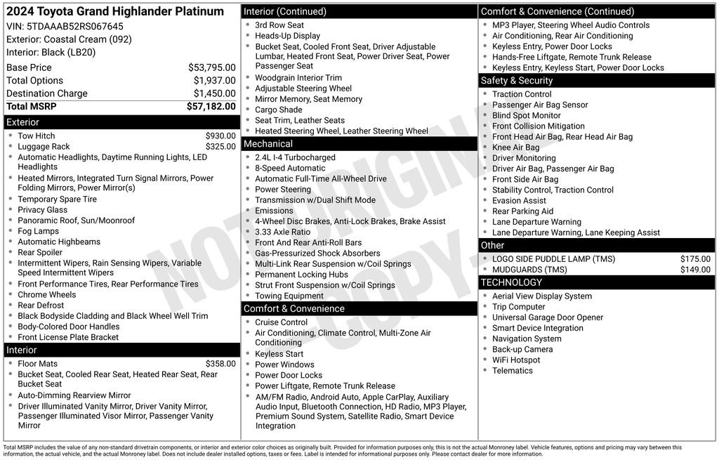 Used 2024 Toyota Grand Highlander Platinum image 32