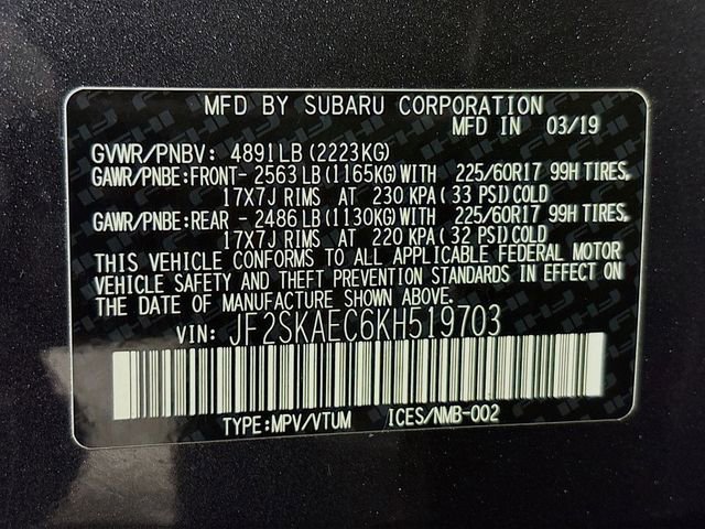 Used 2019 Subaru Forester Premium w/ Popular Package #1 image 33