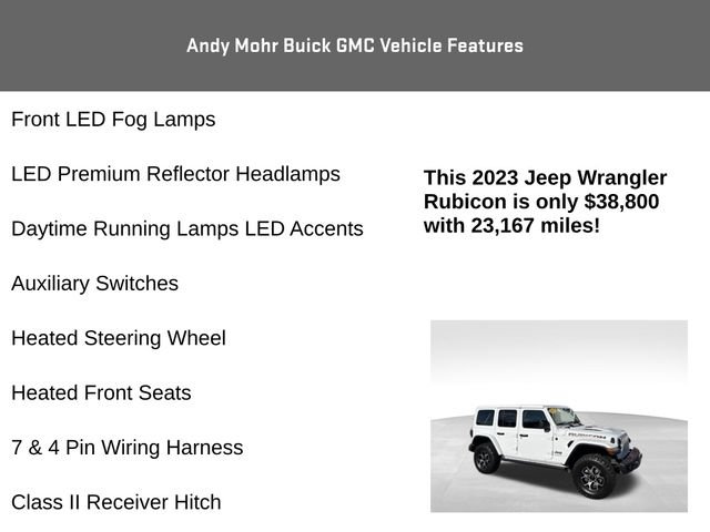 Used 2023 Jeep Wrangler Unlimited Rubicon w/ Steel Bumper Group AWD/4WD image 20