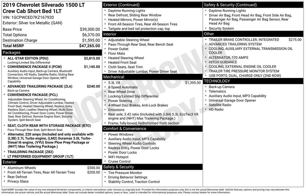 Used 2019 Chevrolet Silverado 1500 LT w/ All-Star Edition image 9