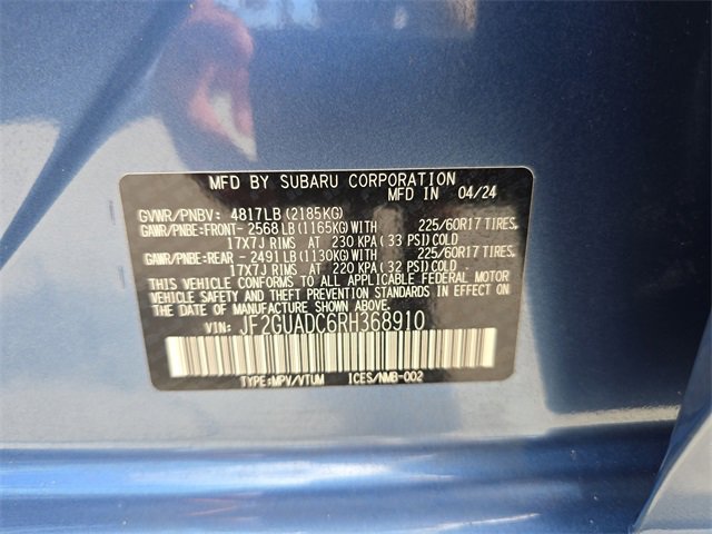 Certified 2024 Subaru Crosstrek 2.0i Premium image 29