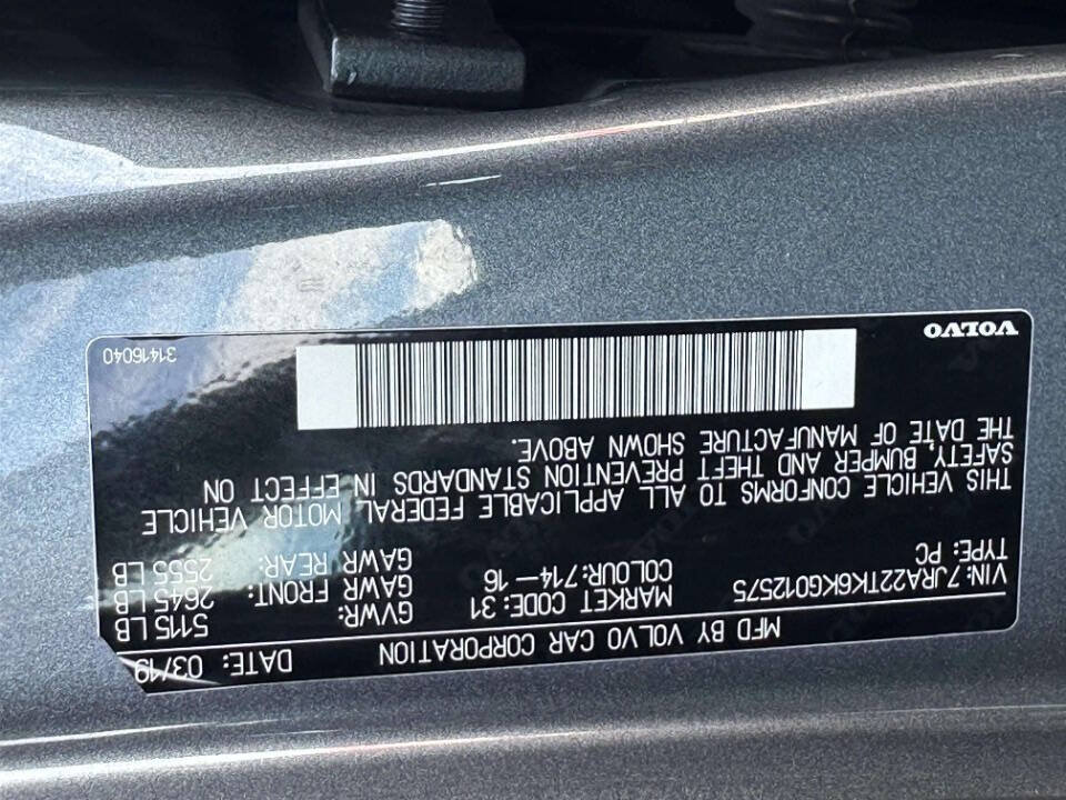Used 2019 Volvo S60 T6 Momentum w/ Multimedia Package AWD/4WD image 26