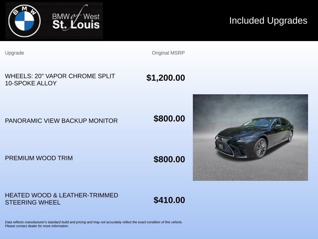 Used 2018 Lexus LS 500 AWD w/ Interior Upgrade Package image 22