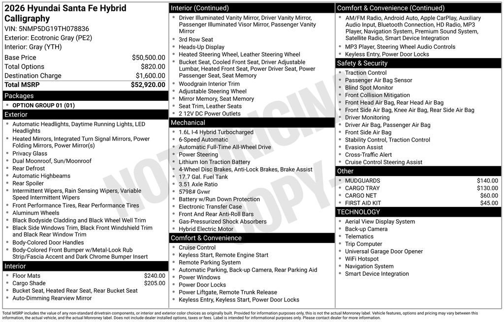 New 2026 Hyundai Santa Fe Calligraphy image 5