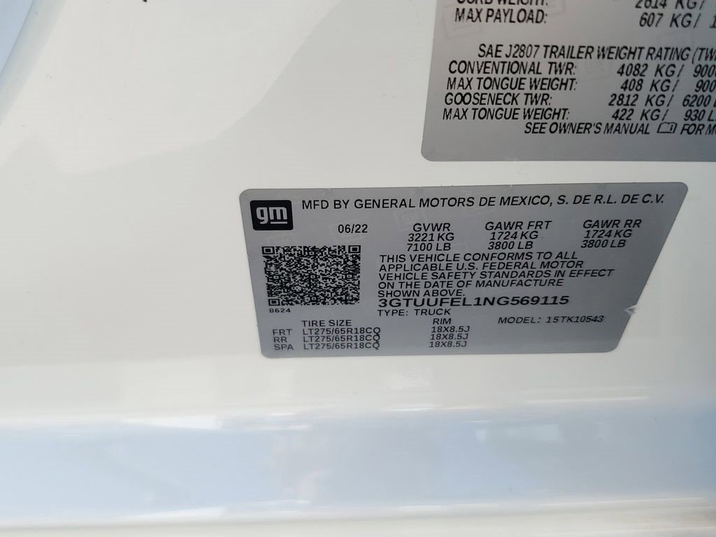 Certified 2022 GMC Sierra 1500 AT4X AWD/4WD image 30