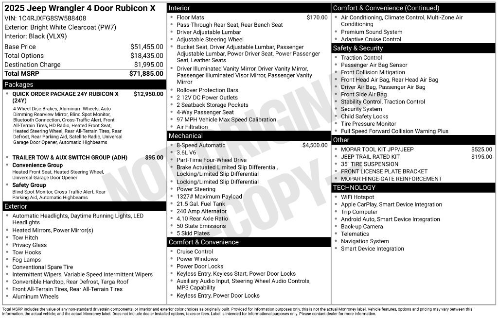 Used 2025 Jeep Wrangler Unlimited Rubicon AWD/4WD image 5