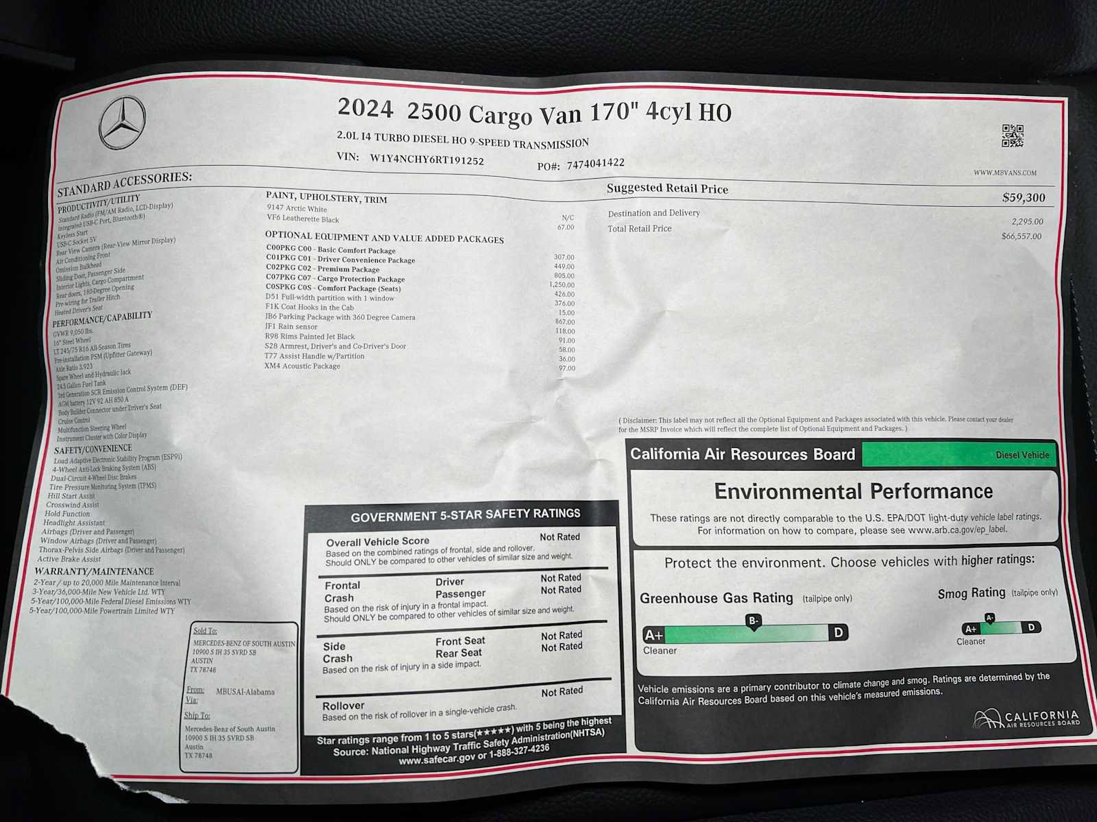 Used 2024 Mercedes-Benz Sprinter 2500 image 38