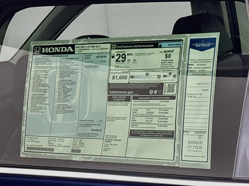 New 2027 Honda CR-V EX-L image 24