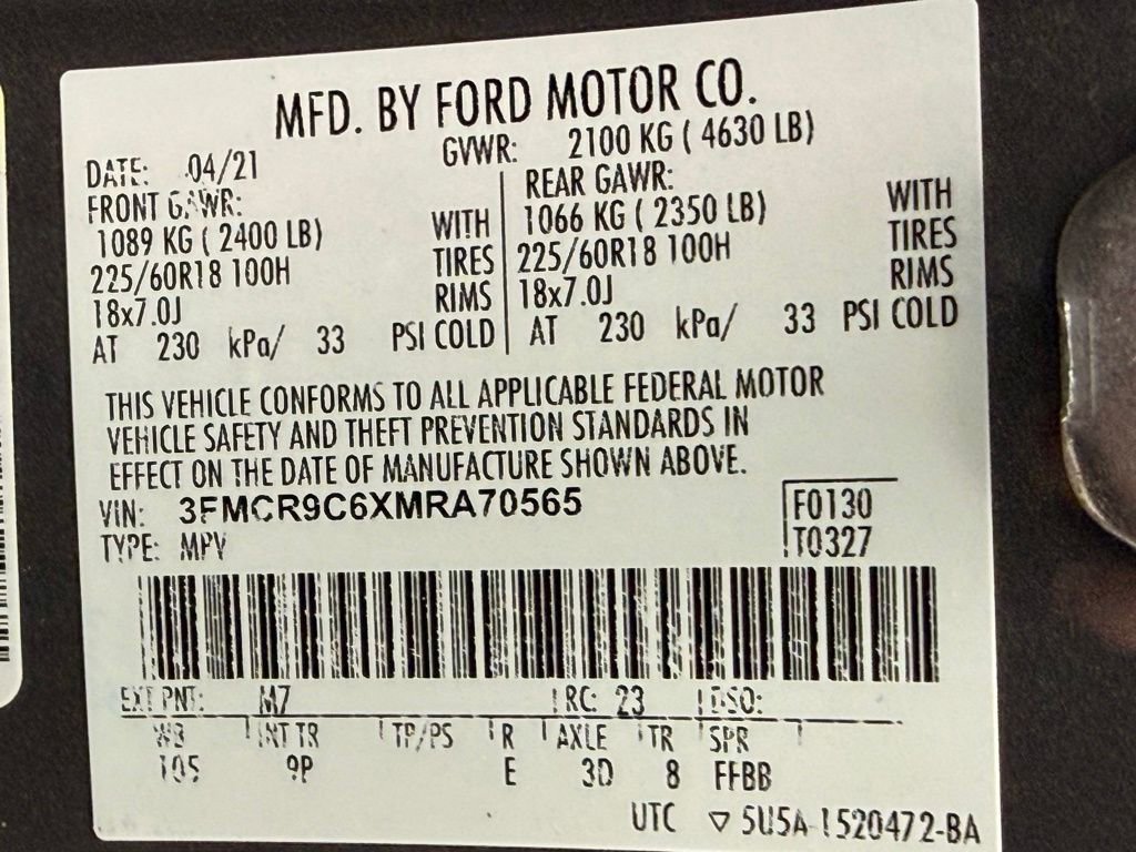 Used 2021 Ford Bronco Sport Outer Banks image 44