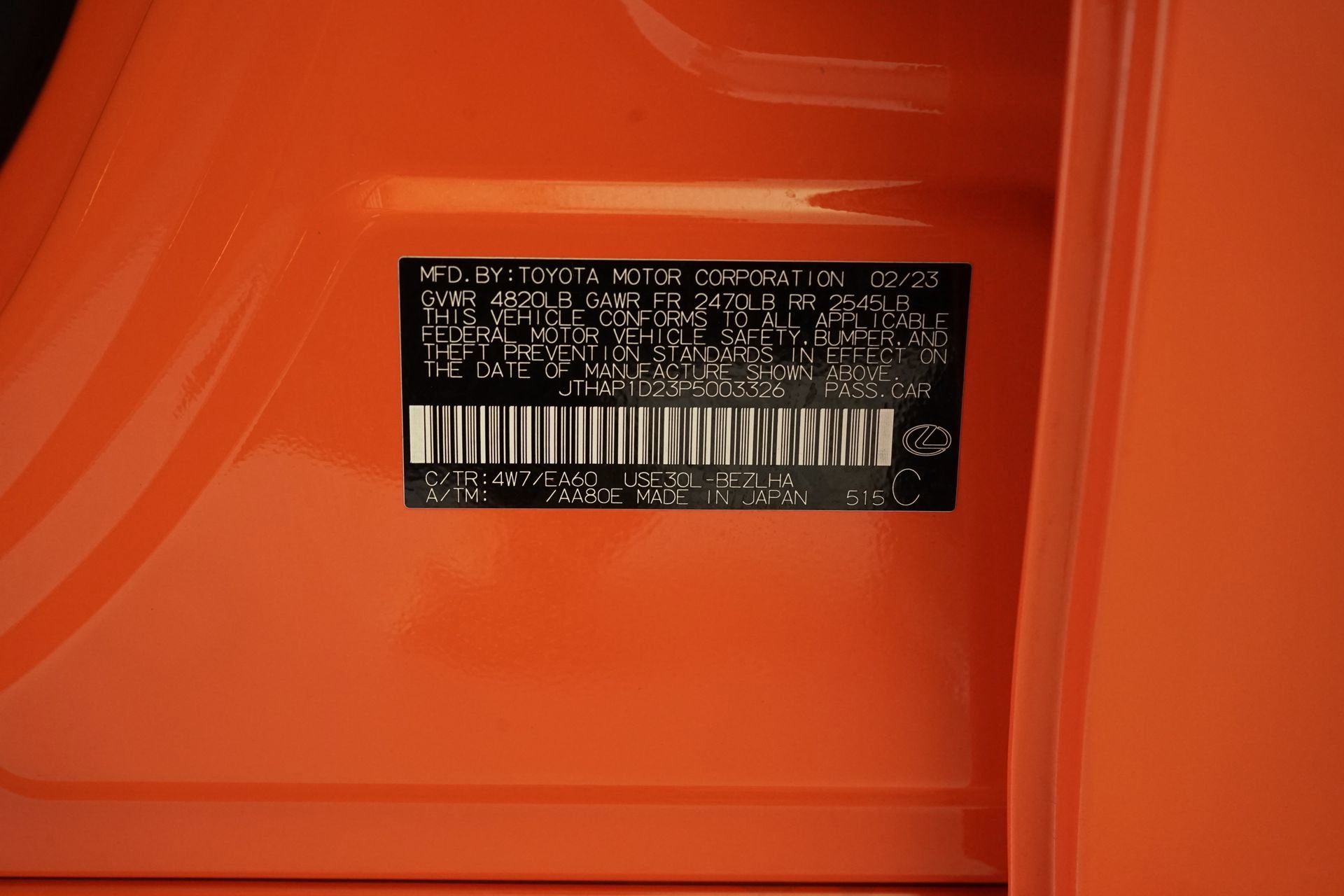 Used 2023 Lexus IS 500 w/ Special Appearance Package image 31