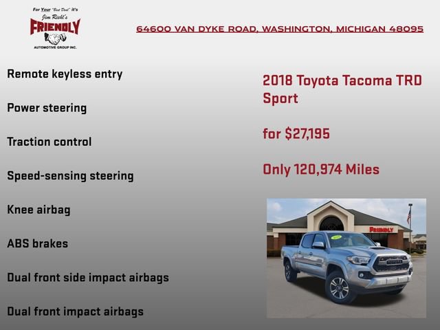 Used 2018 Toyota Tacoma TRD Sport w/ Technology Package AWD/4WD image 10