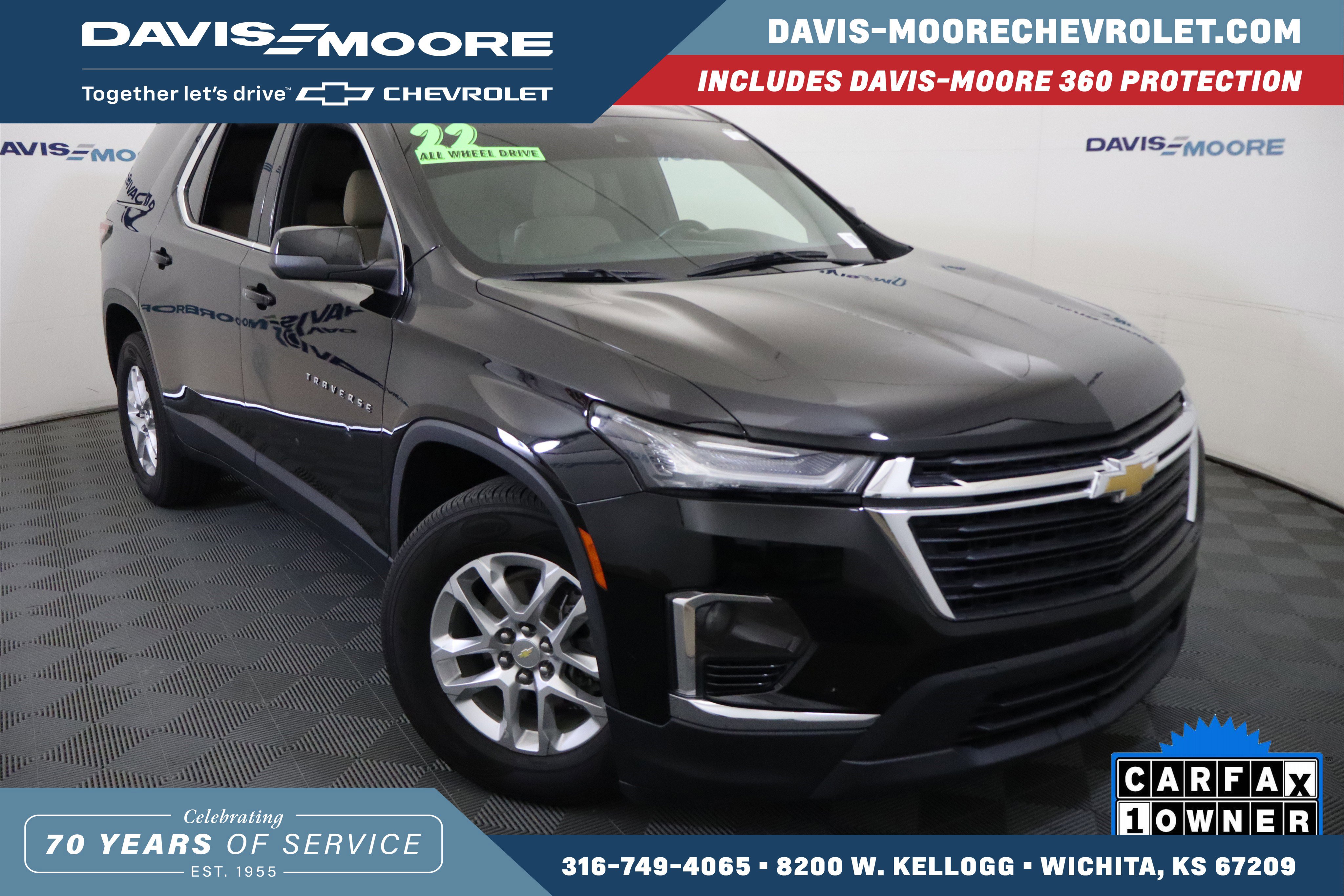 Used 2022 Chevrolet Traverse LS AWD/4WD image 1