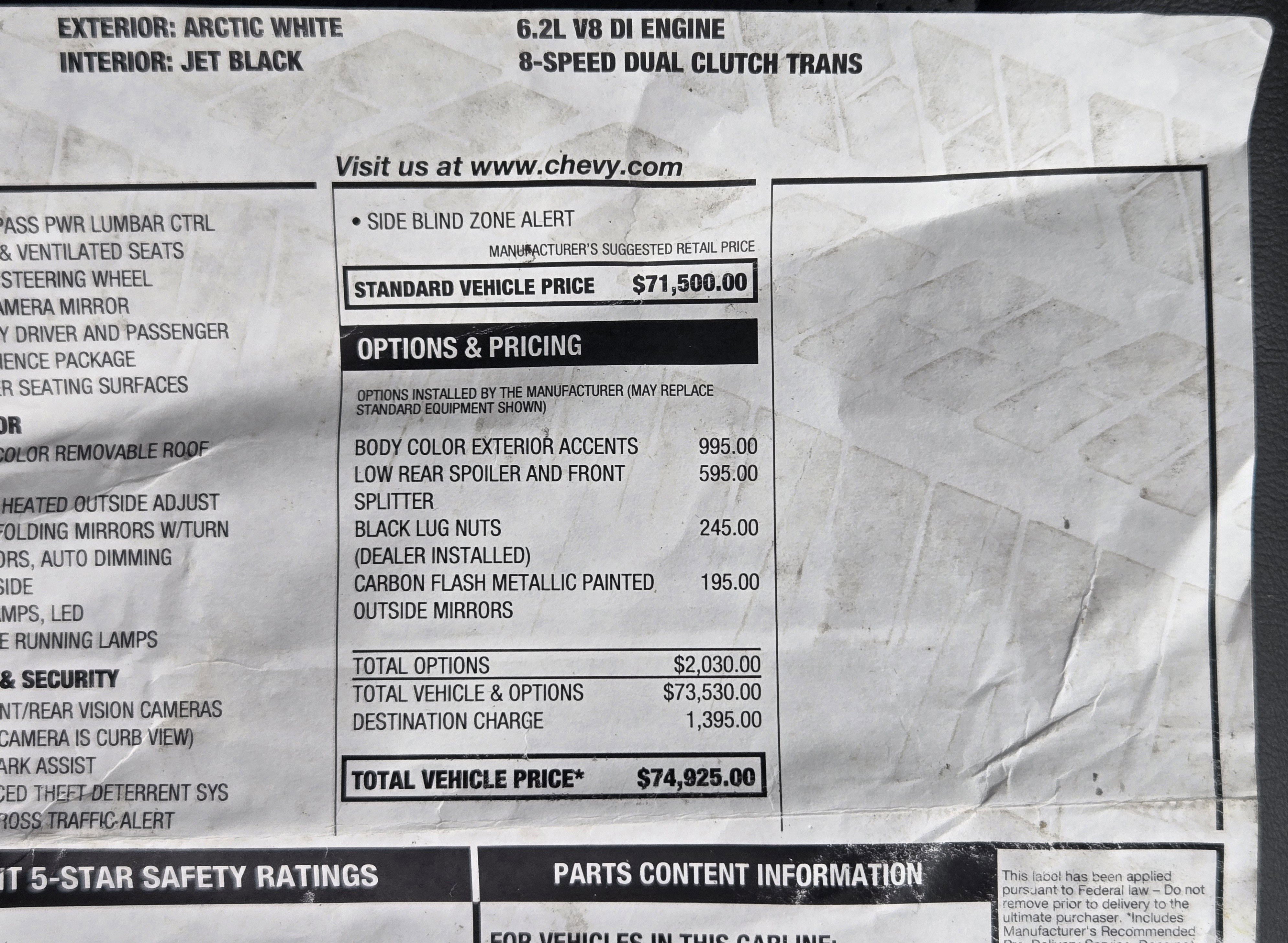 Used 2023 Chevrolet Corvette Stingray Preferred Cpe w/ 2LT image 44