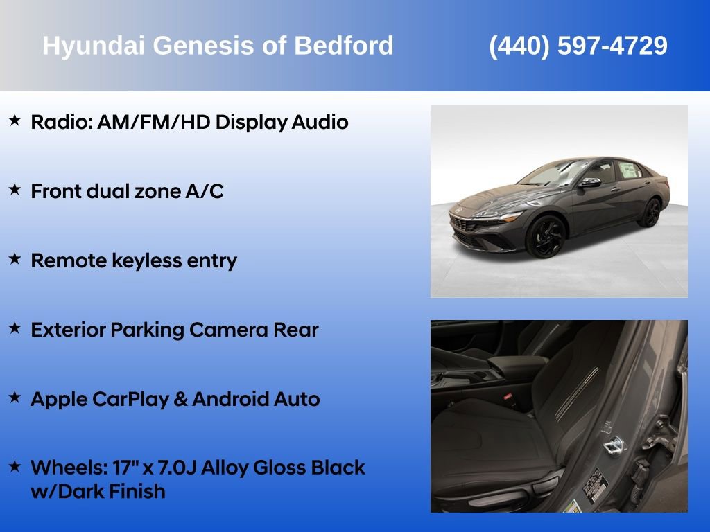 Certified 2026 Hyundai Elantra Sport w/ Cargo Package FWD image 7