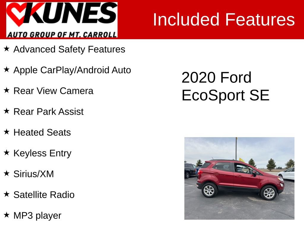 Used 2020 Ford EcoSport SE image 3