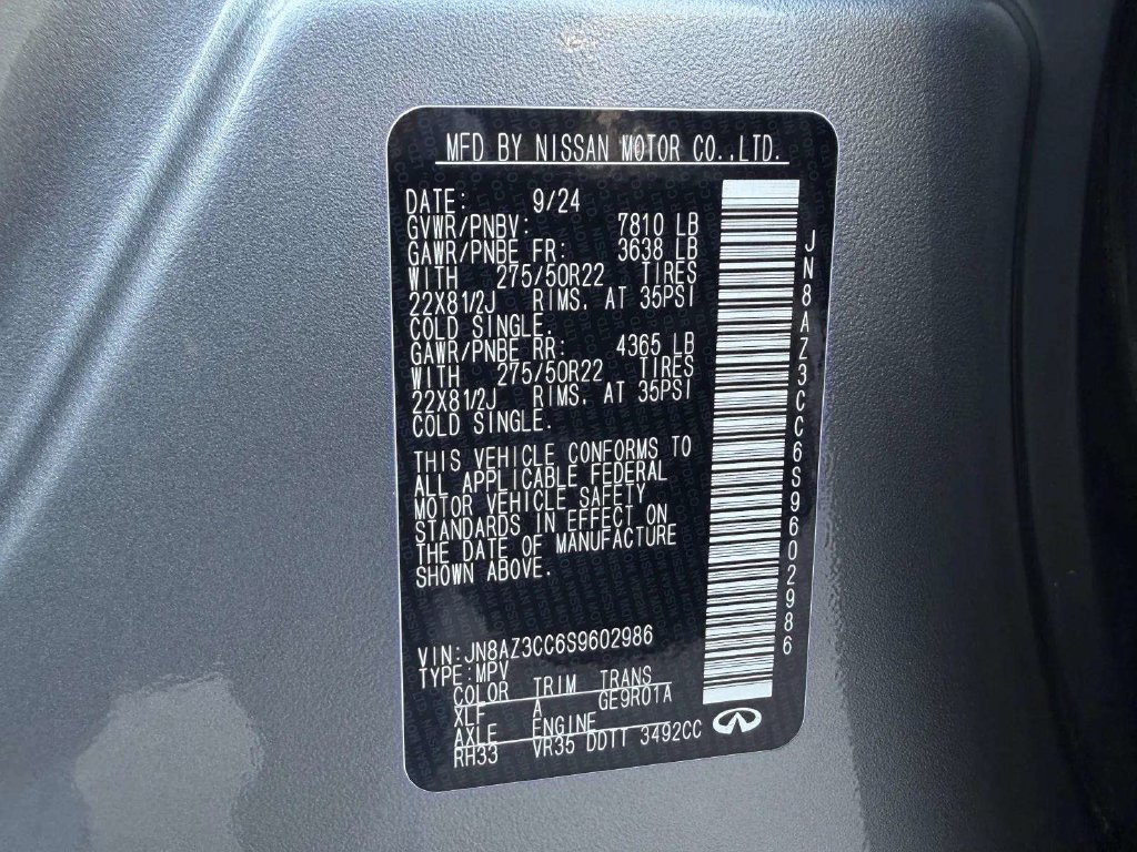Used 2025 INFINITI QX80 Autograph w/ Autograph Exterior Package AWD/4WD image 10