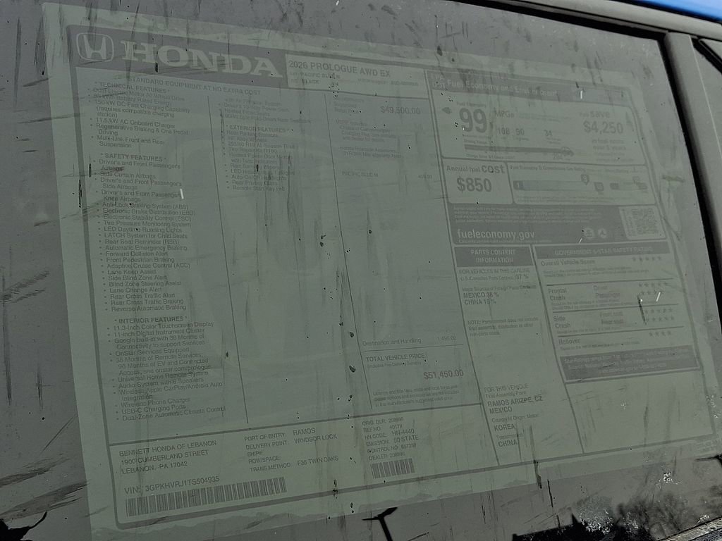 New 2026 Honda Prologue EX image 3