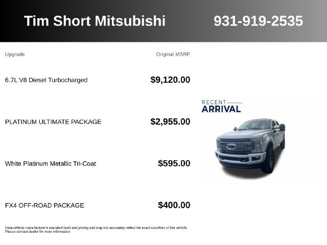 Used 2018 Ford F250 Platinum w/ Platinum Ultimate Package AWD/4WD image 7