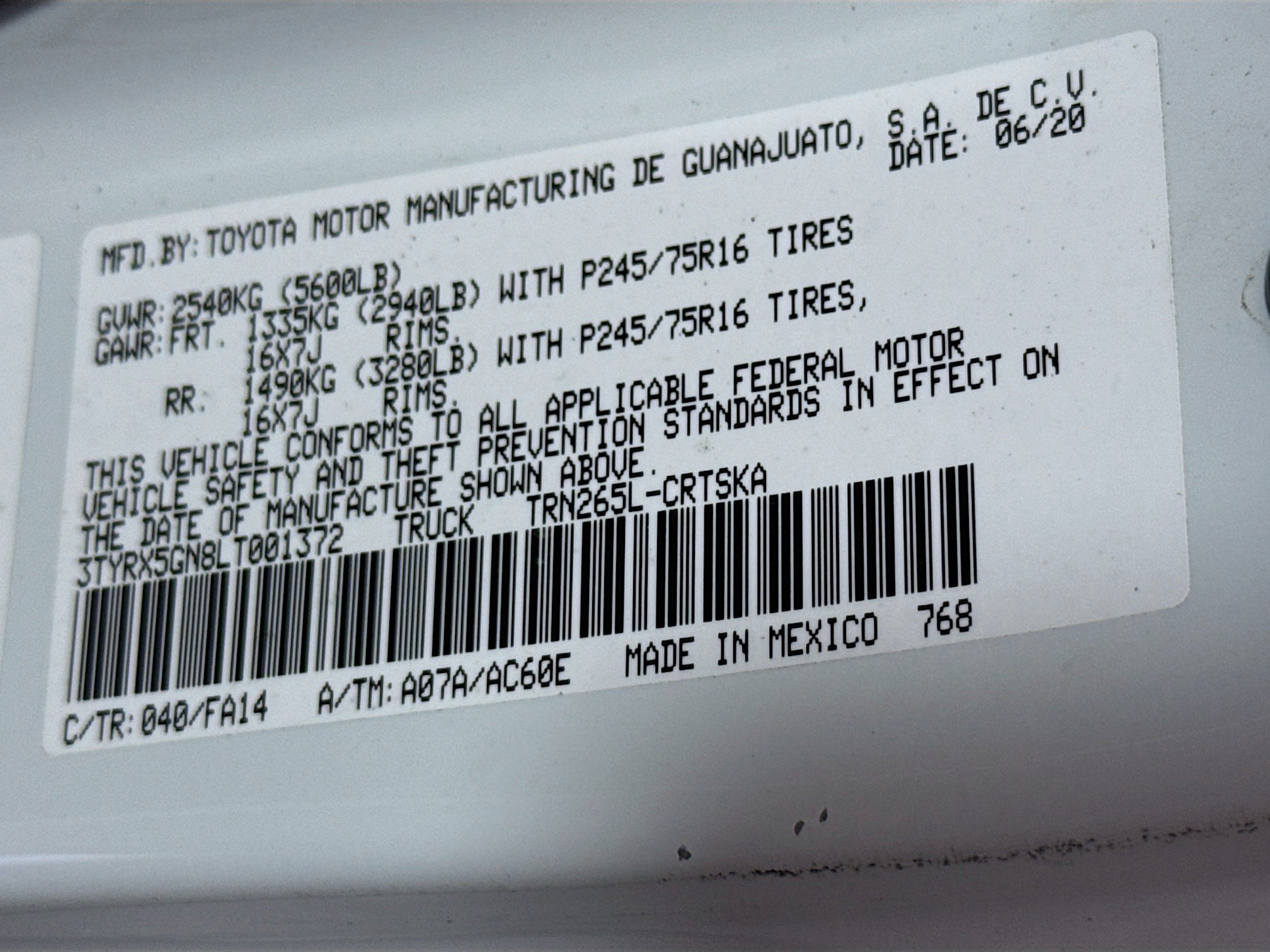 Used 2020 Toyota Tacoma SR RWD image 39