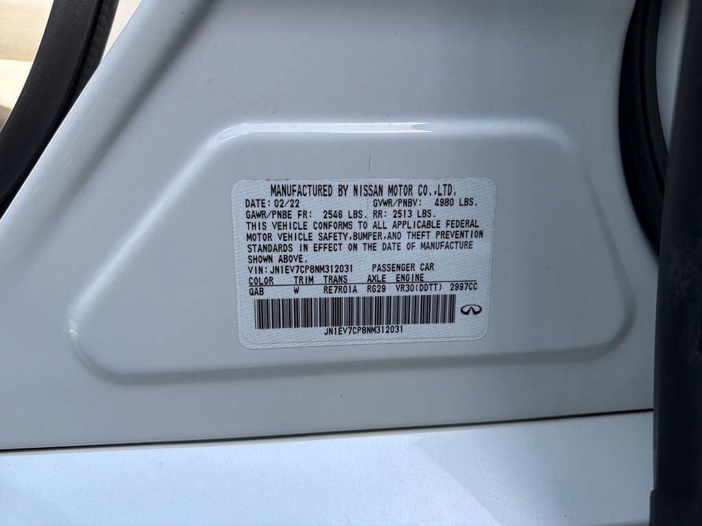 Used 2022 INFINITI Q50 Sensory RWD image 31