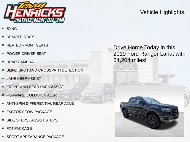 Used 2019 Ford Ranger Lariat w/ Equipment Group 501A Mid AWD/4WD image 4