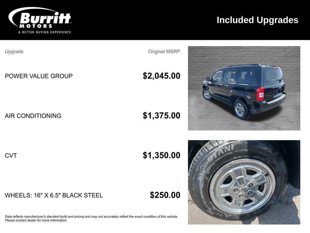 Used 2017 Jeep Patriot Sport w/ Power Value Group FWD image 3