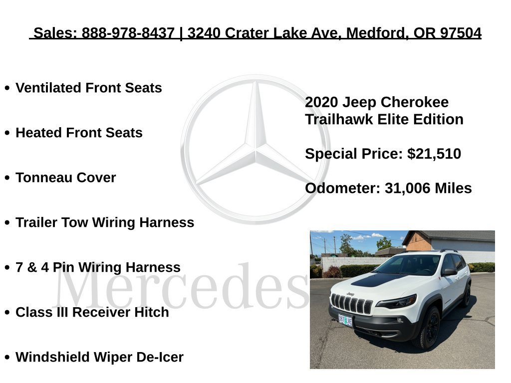 Used 2020 Jeep Cherokee Trailhawk AWD/4WD image 30
