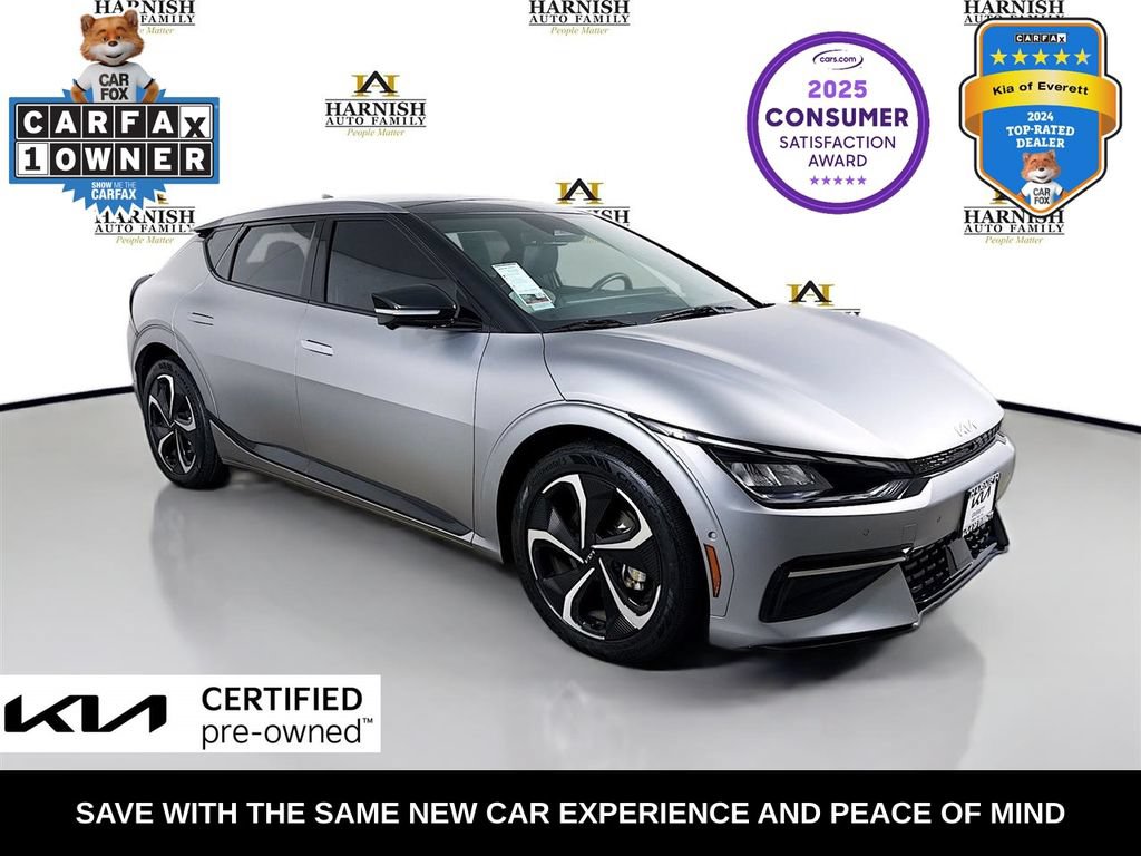 Certified 2023 Kia EV6 GT-Line w/ GT-Line White Seat Package AWD/4WD image 1