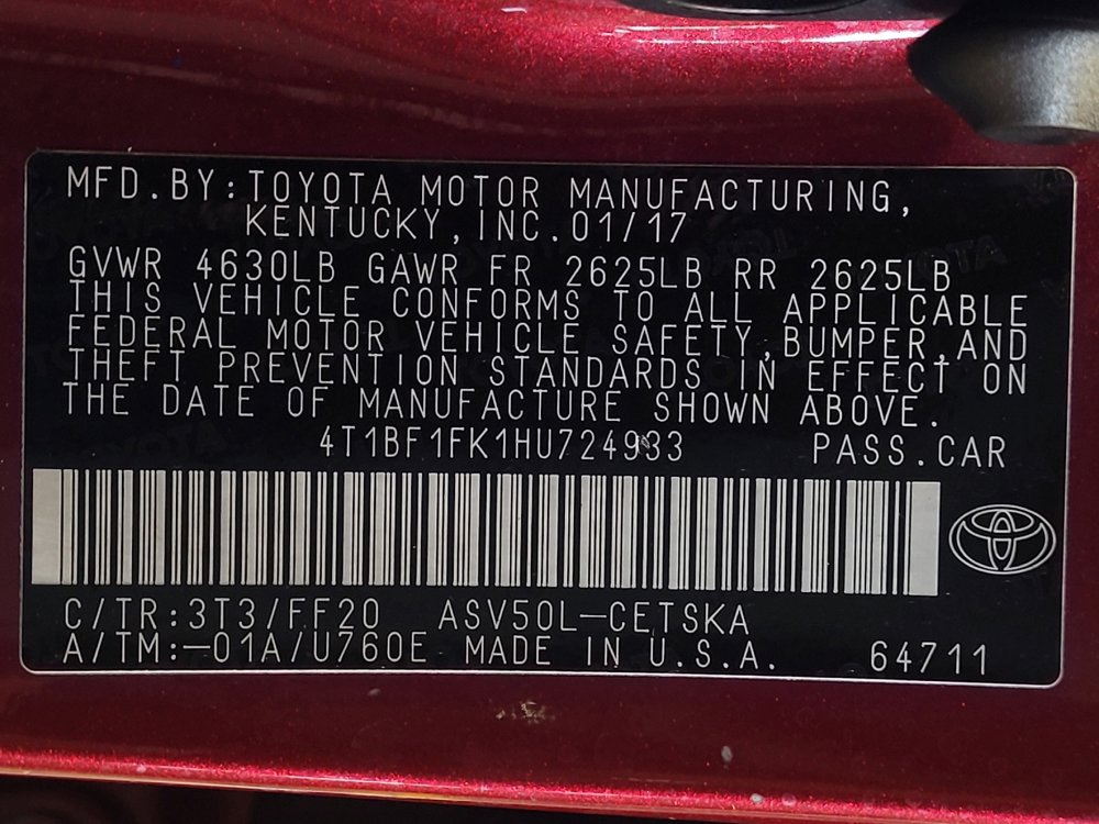 Used 2017 Toyota Camry SE FWD image 33
