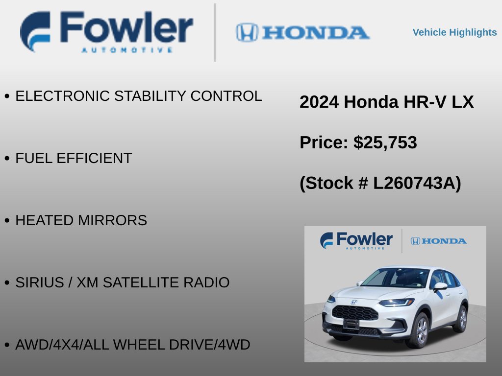 Used 2024 Honda HR-V LX image 12