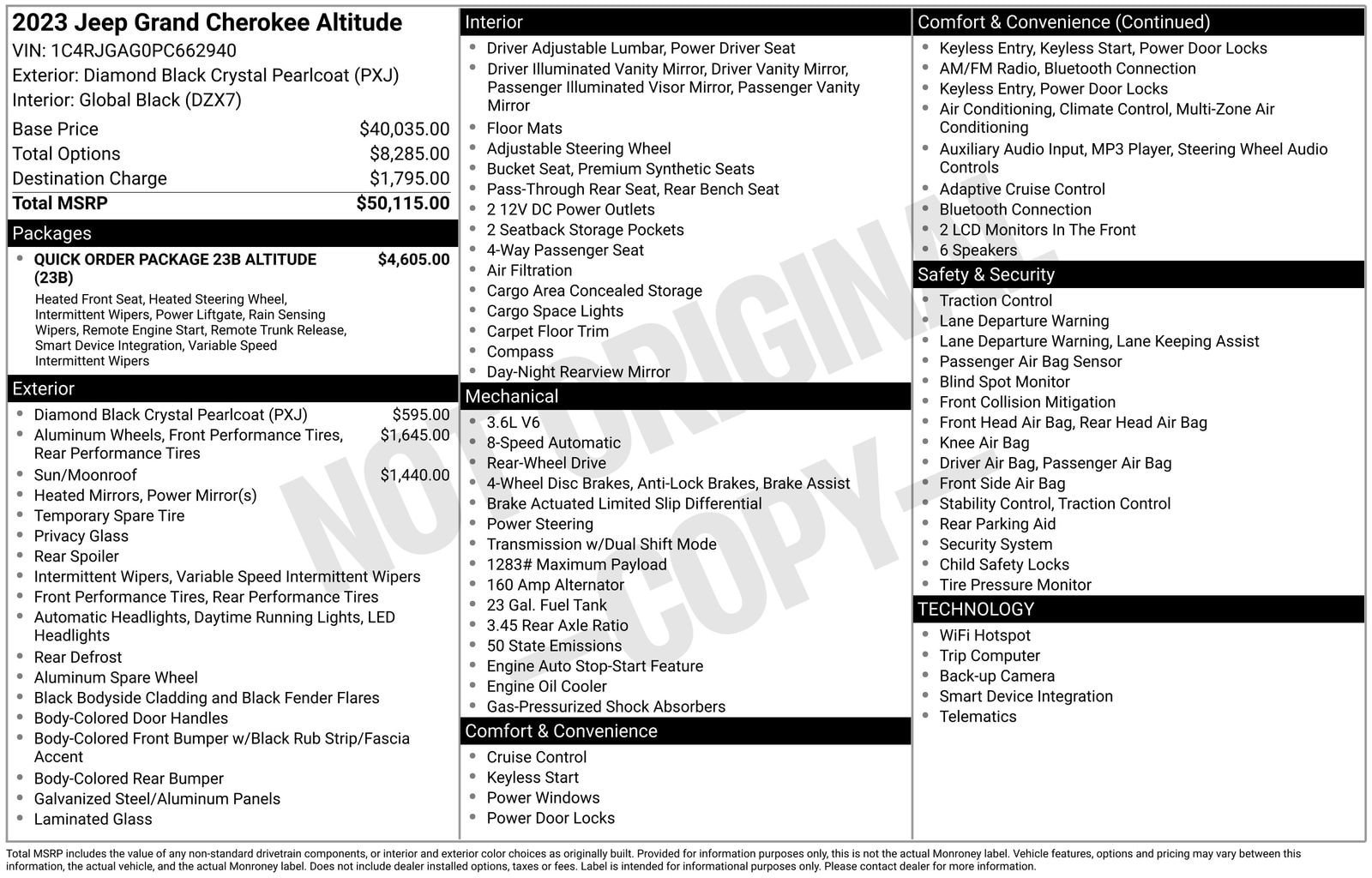 Used 2023 Jeep Grand Cherokee Altitude RWD image 34