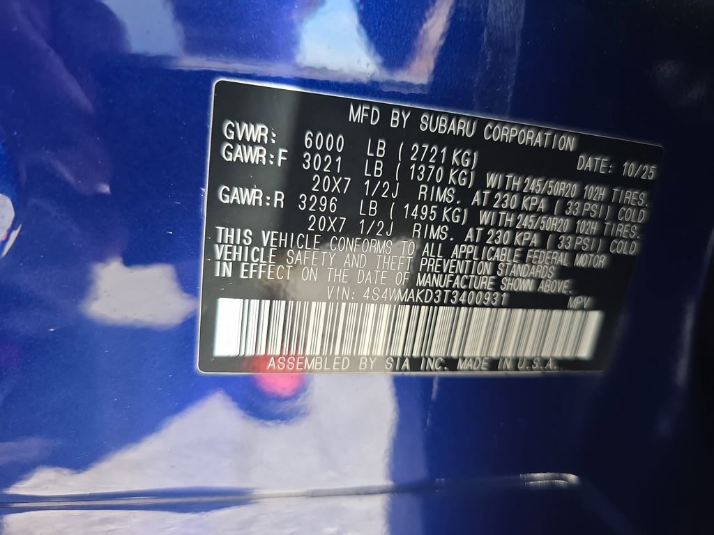 Certified 2026 Subaru Ascent Touring AWD/4WD image 31