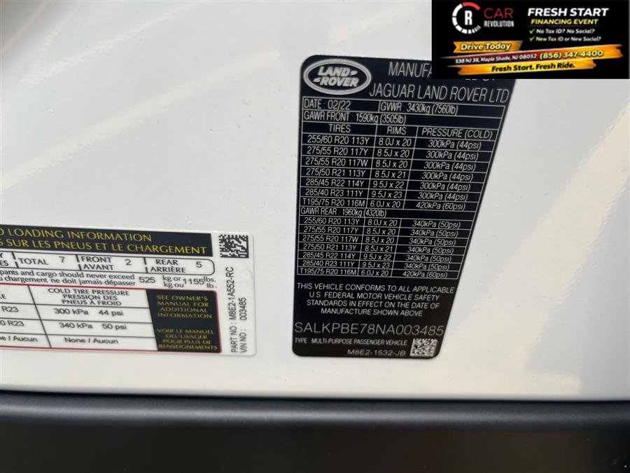 Used 2022 Land Rover Range Rover Long Wheelbase SE AWD/4WD image 9