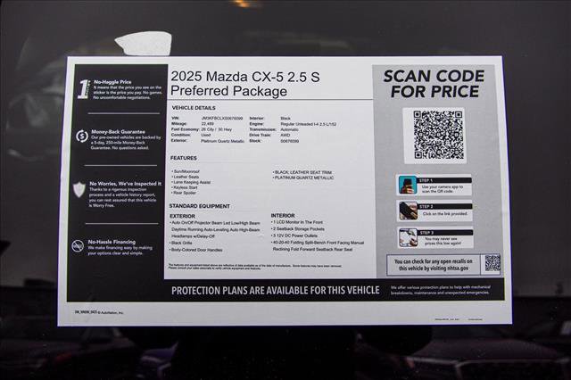 Used 2025 MAZDA CX-5 AWD 2.5 S w/ Preferred Package image 28