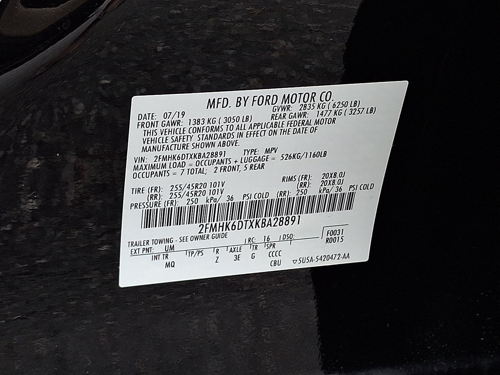 Used 2019 Ford Flex Limited w/ Equipment Group 303A AWD/4WD image 27