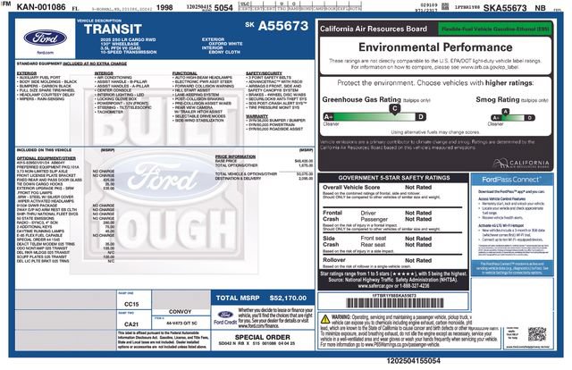 Certified 2025 Ford Transit 250 Low Roof w/ Exterior Upgrade Package RWD image 2