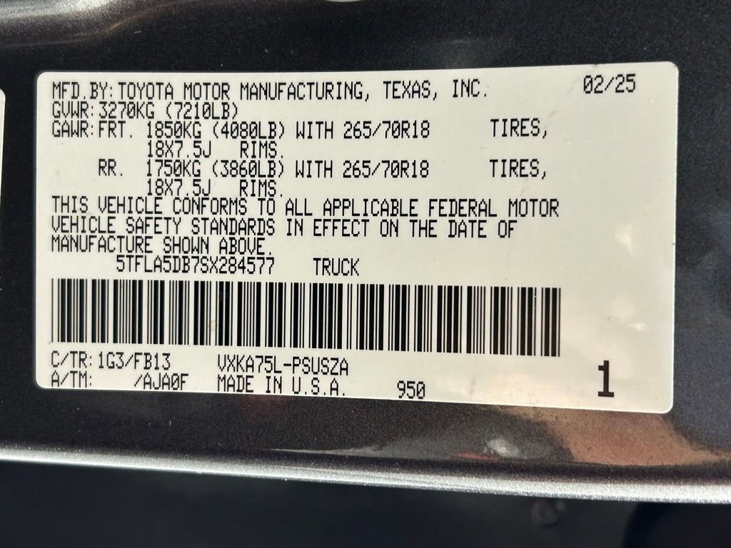 Used 2025 Toyota Tundra SR5 AWD/4WD image 37