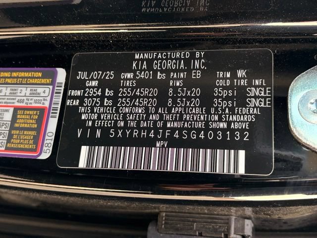 Used 2025 Kia Sorento EX w/ Panoramic Sunroof Package FWD image 25