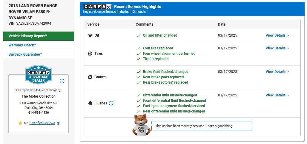 Used 2018 Land Rover Range Rover Velar R-Dynamic SE image 12