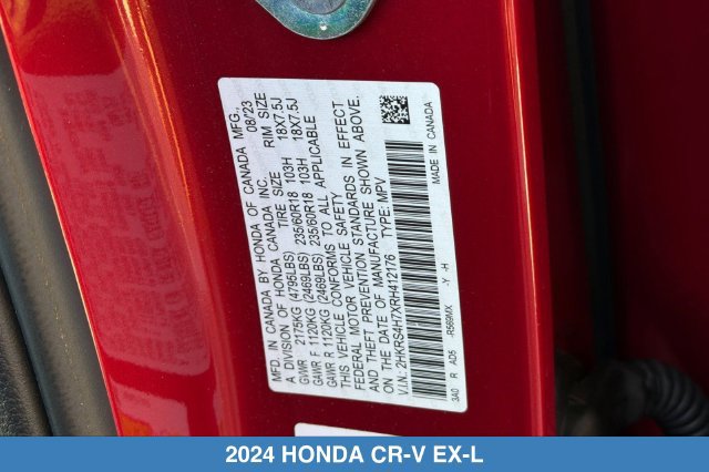 Certified 2024 Honda CR-V EX-L image 31