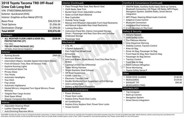 Used 2018 Toyota Tacoma TRD Off-Road image 24