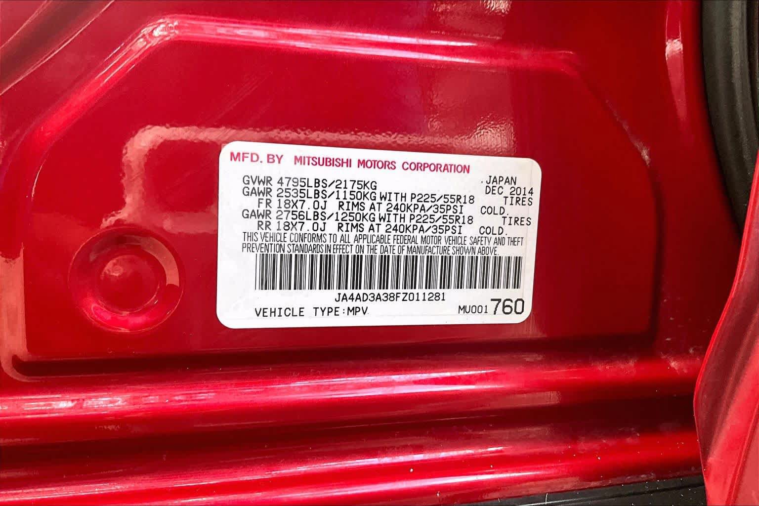 Used 2015 Mitsubishi Outlander SE FWD image 34