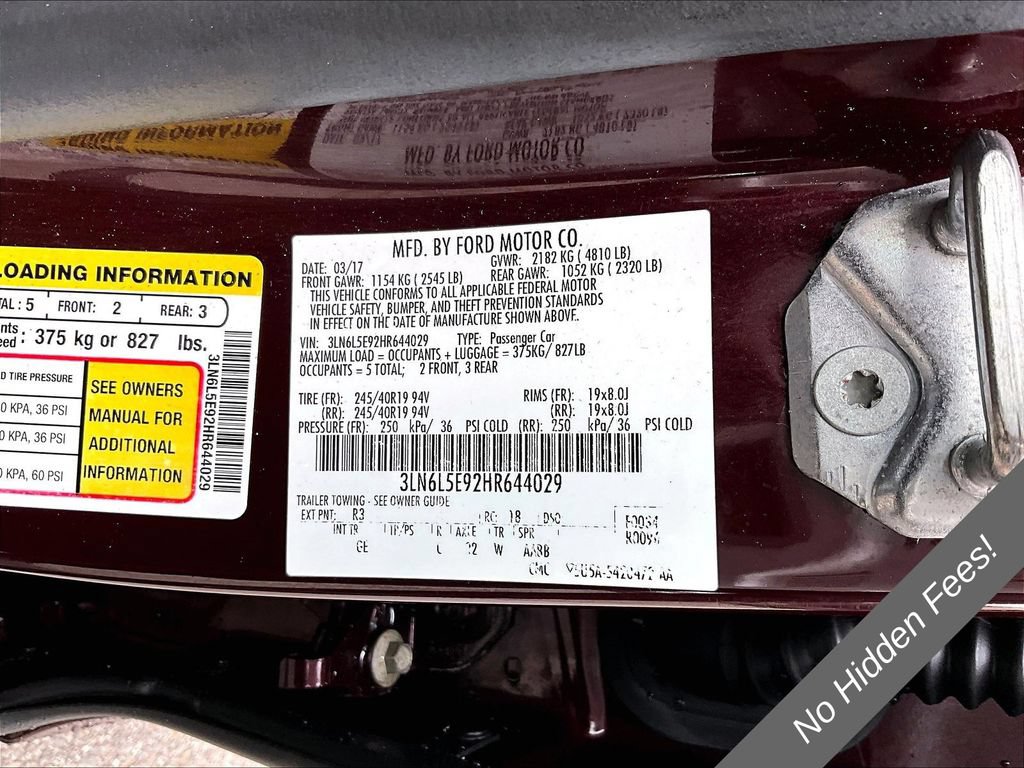 Used 2017 Lincoln MKZ Reserve w/ Climate Package FWD image 27