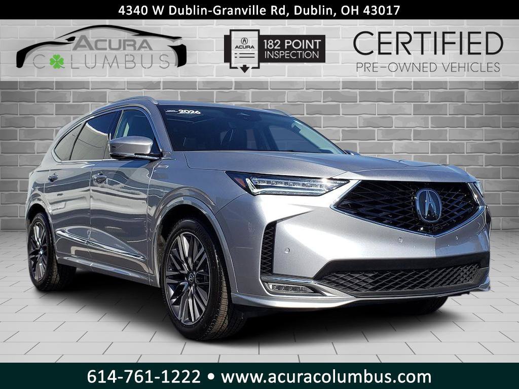 Certified 2026 Acura MDX w/ Advance Package