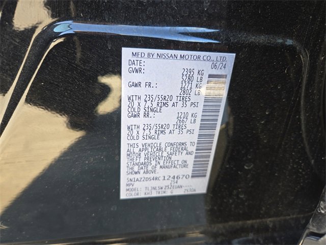 Certified 2024 Nissan Murano Platinum w/ Cargo Package image 38